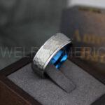 Hammered Rings, Silver Wedding Rings, Silver Wedding Bands, 8MM OR 6MM Silver Rings, Hammered Wedding Band - Image 5