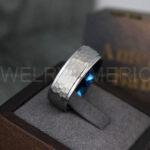 Hammered Rings, Silver Wedding Rings, Silver Wedding Bands, 8MM OR 6MM Silver Rings, Hammered Wedding Band - Image 3