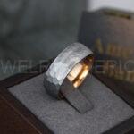 Hammered Rings, Silver Wedding Rings, Silver Wedding Bands, Couple Rings, Couple Wedding Bands, Couple Wedding Rings, Matching Couple Rings - Image 2