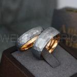 Hammered Ring, Silver Wedding Ring, Silver Wedding Band, Hammered Wedding Ring, Hammered Wedding Band, Groom Ring, Silver Bride Wedding Band - Image 3