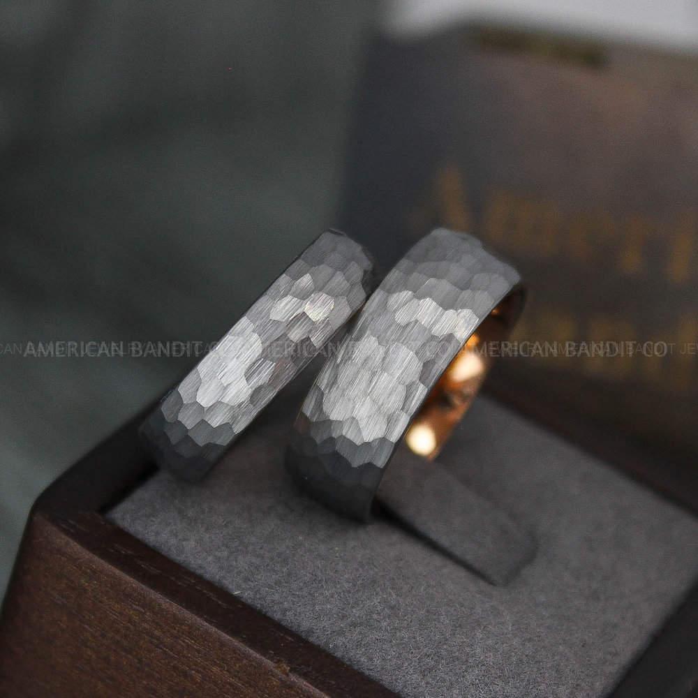 IMG_3886 Hammered Rings, Silver Wedding Rings, Silver Wedding Bands, Couple Rings, Couple Wedding Bands, Couple Wedding Rings, Matching Couple Rings - Image 1