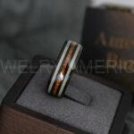 Deer Antler Ring, Antler Wedding Band, Deer Hunting Ring, Deer Hunting Ring, Deer Antler Wedding Ring, Black Wedding Band, His Wedding Ring - Image 4