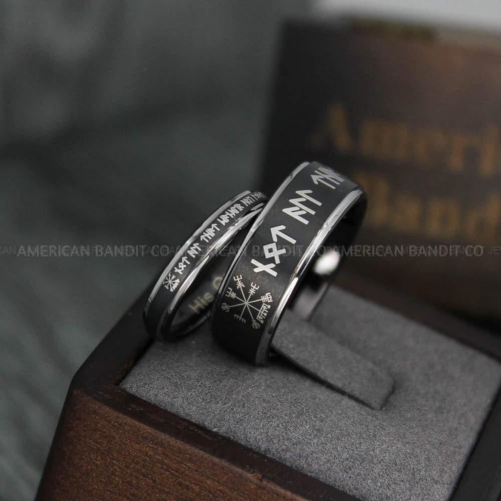 IMG_3941 Viking Ring, Vikings Jewelry, Norsemen Ring, Nordic Runes Ring, Vikings Wedding Ring, Vikings Wedding Band, Runes Wedding Ring, Nordic Rings - Image 1