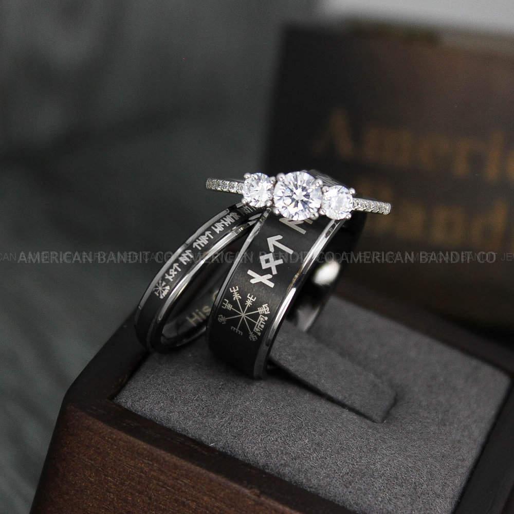 IMG_3942 Viking Ring, Vikings Jewelry, Norsemen Ring, Nordic Runes Ring, Vikings Wedding Ring, Vikings Wedding Band, Runes Wedding Ring, Nordic Ring - Image 1