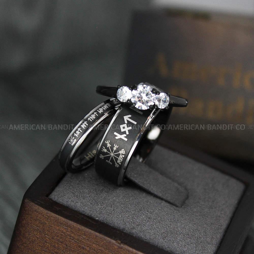 IMG_3944 Viking Ring, Vikings Jewelry, Norsemen Ring, Nordic Runes Ring, Vikings Wedding Ring, Vikings Wedding Band, Runes Wedding Ring, Nordic Ring - Image 1