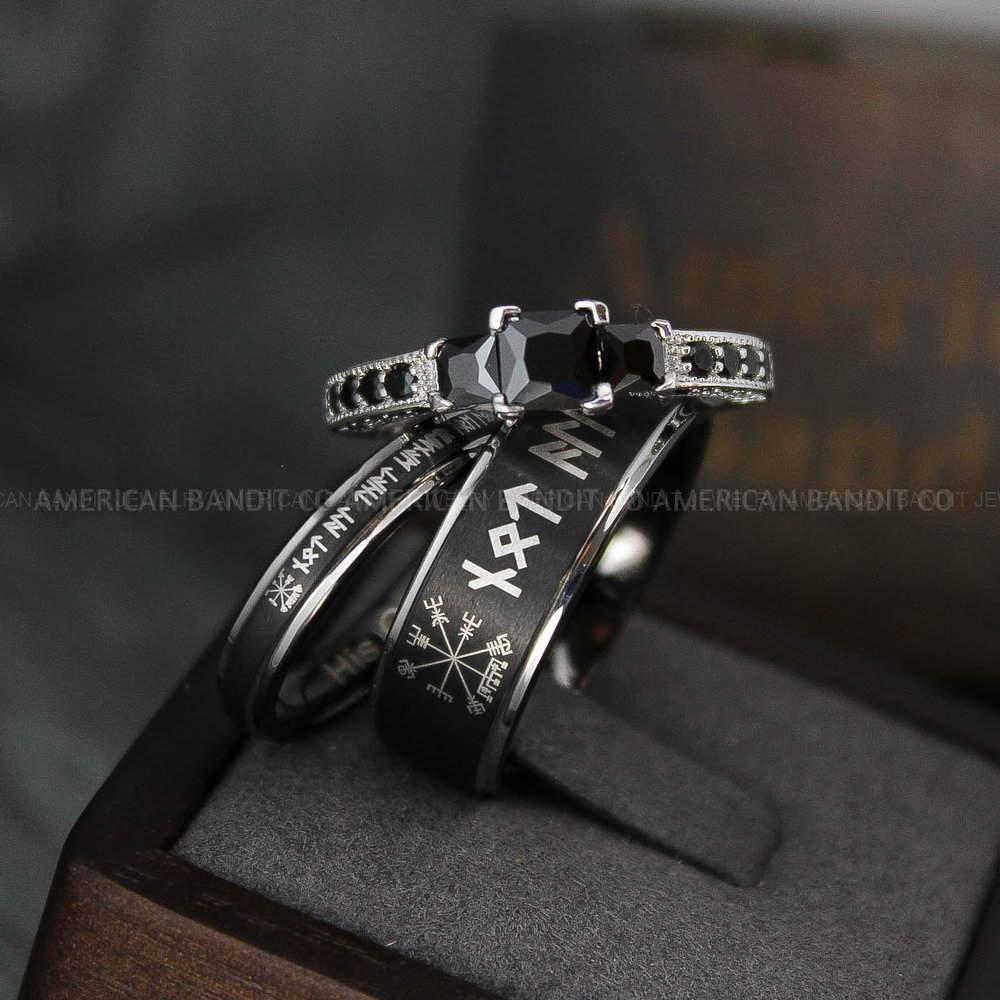 IMG_3946 Viking Ring, Vikings Jewelry, Norsemen Ring, Nordic Runes Ring, Vikings Wedding Ring, Vikings Wedding Band, Runes Wedding Ring, Nordic Rings - Image 1