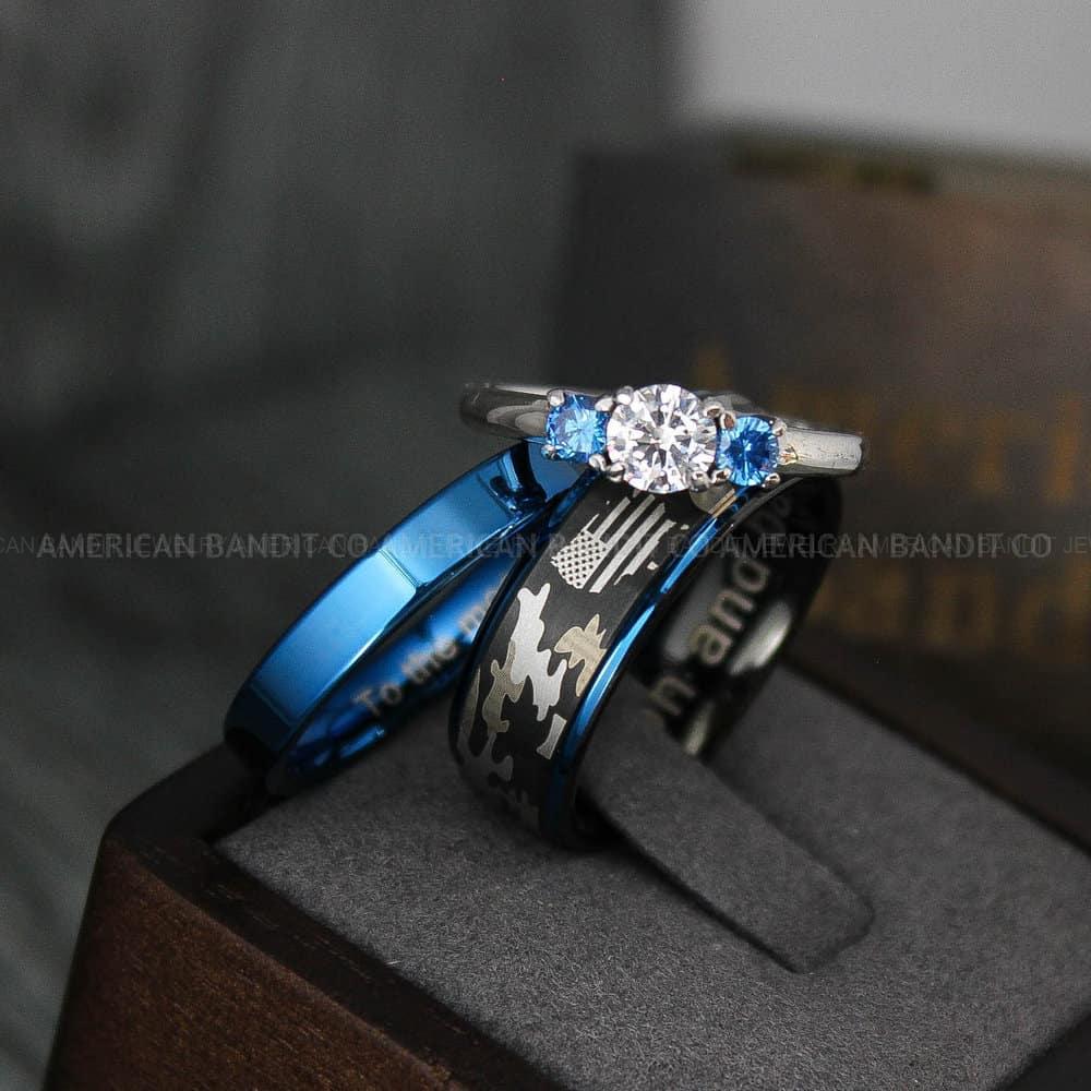 IMG_3952 American Flag Rings, Camo Rings, Army Rings, Military Ring - Image 1