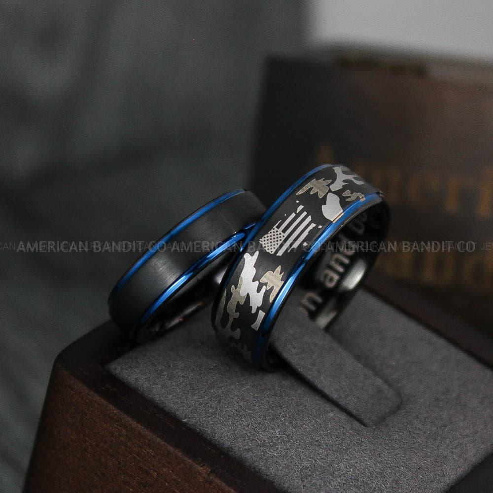 IMG_3955 American Flag Rings, Camo Rings, Army Rings, Military Ring, Military Jewelry - Image 1