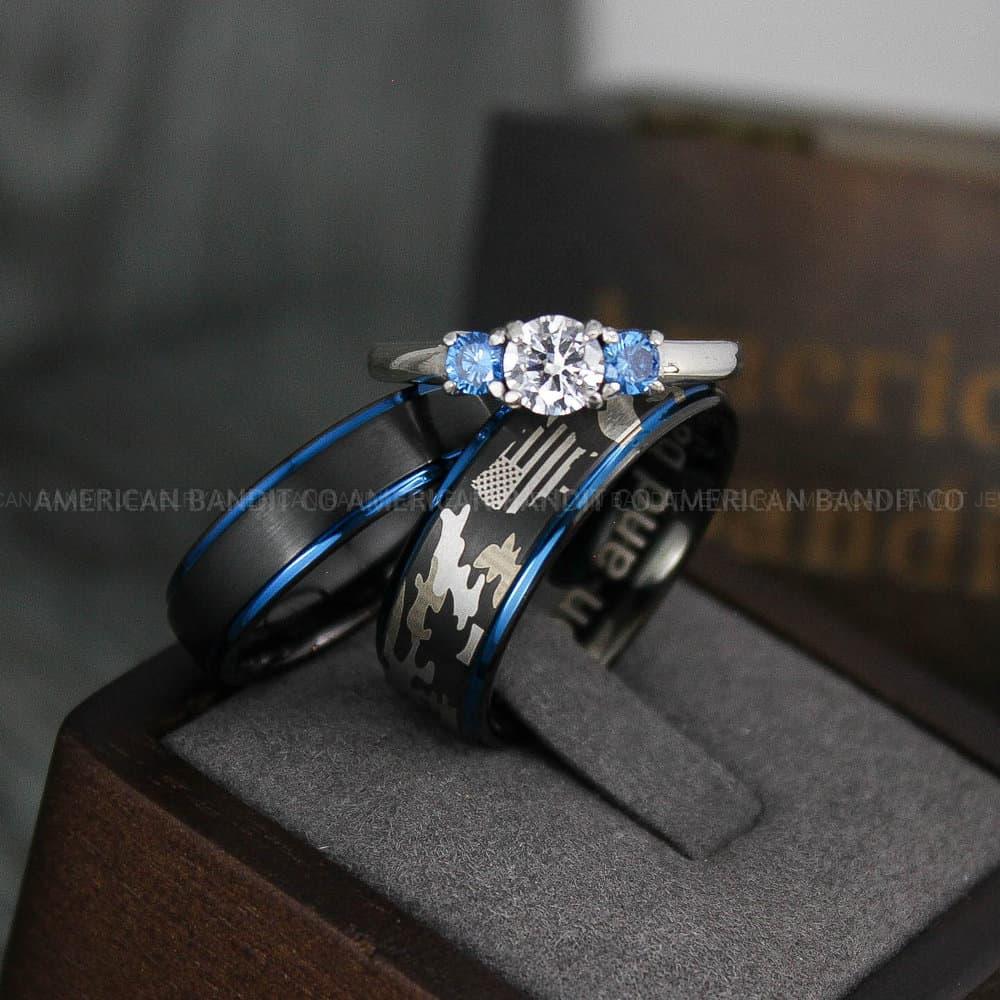 IMG_3956 American Flag Rings, Camo Rings, Army Rings, Military Ring, Military Jewelry - Image 1