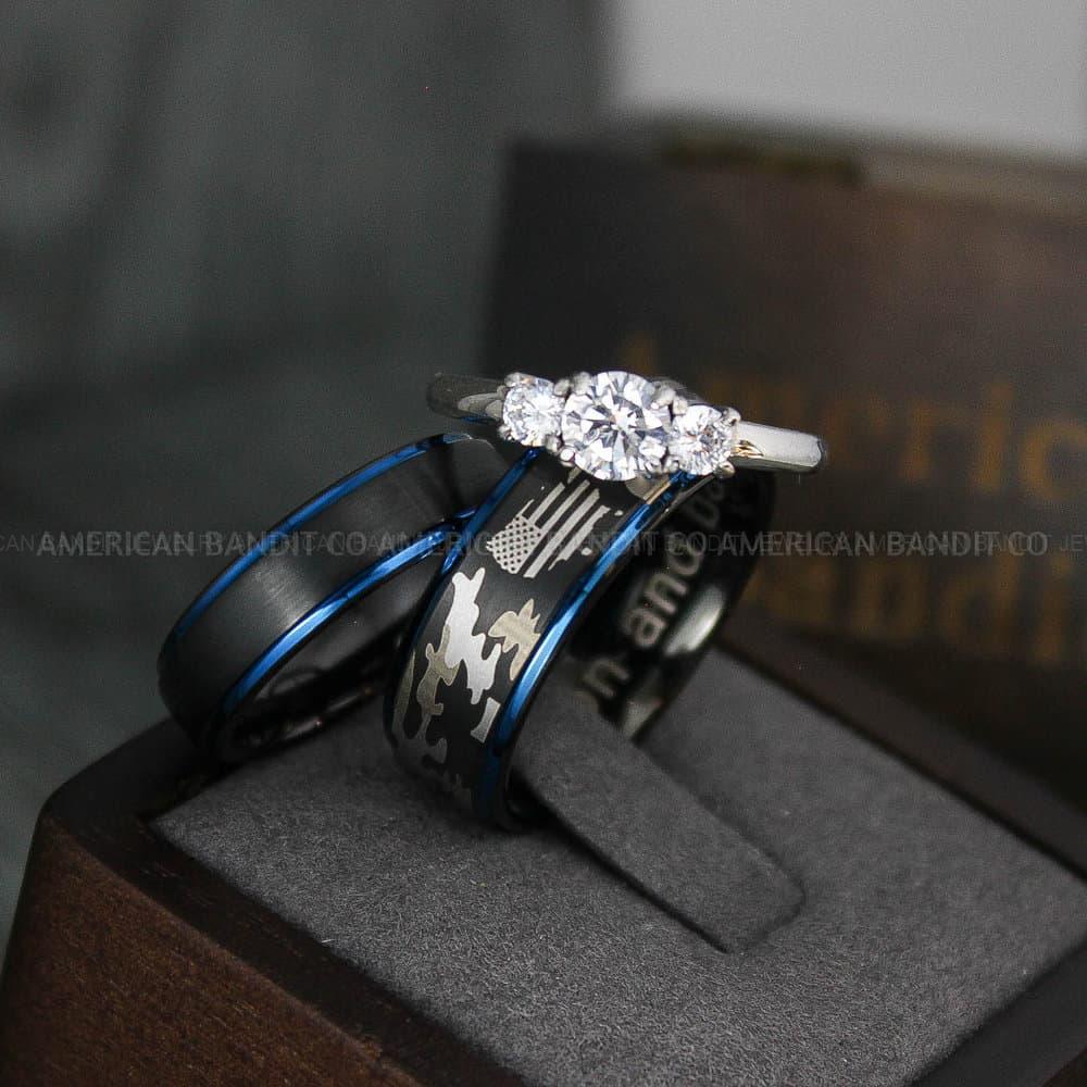 IMG_3957 American Flag Rings, Camo Rings, Army Rings, Military Ring, Military Jewelry - Image 1