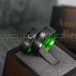 Sun and Moon Rings, Sun and Moon Wedding Rings, Sun and Moon Wedding Bands, Sun and Moon Jewelry, Couple Rings, Matching Couple Rings