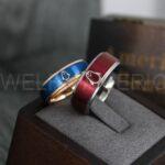 Penguin Rings, Penguin Jewelry, Penguins Wedding Rings, Penguins Wedding Bands, Red Wedding Bands, Red Wedding Rings, Penguins Jewelry, Red Rings