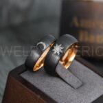 Sun and Moon Rings, Sun and Moon Wedding Rings, Sun and Moon Wedding Bands, Sun and Moon Jewelry, Couple Rings, Matching Couple Rings