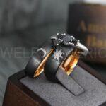 Sun and Moon Rings, Sun and Moon Wedding Rings, Sun and Moon Wedding Bands, Sun and Moon Jewelry, Couple Rings, Matching Couple Rings