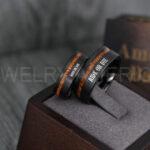 Ride or Die Ring, Ride or Die, Ride or Die Wedding Ring, Ride or Die Wedding Band, Black Wedding Ring, Black Wedding Band, Biker Ring - Image 2