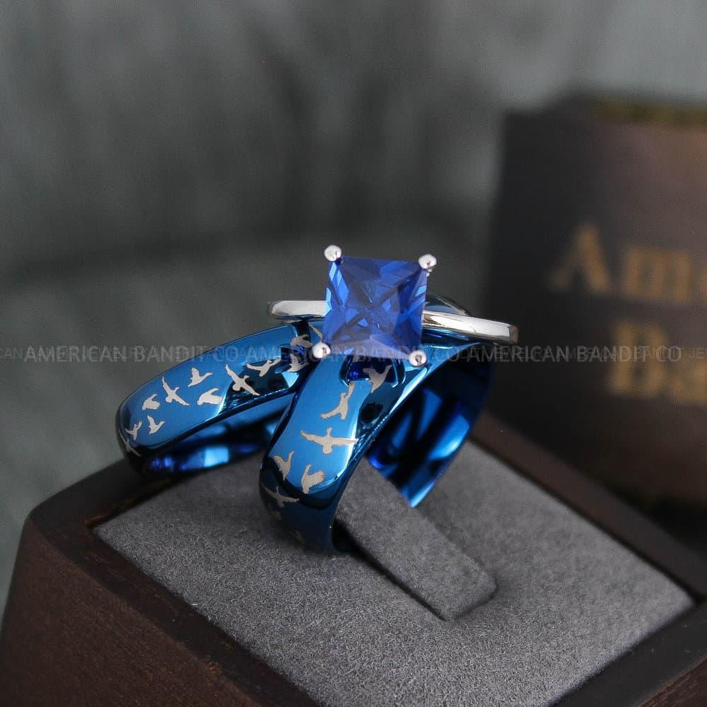 IMG_4115 Duck Hunting Rings, Couple Rings, Hunting Wedding Rings, Hunting Wedding Bands, Duck Hunting Jewelry - Image 1