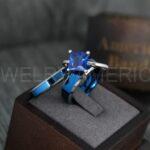 Blue Wedding Bands, Couple Rings, Couple Wedding Rings, Blue Wedding Bands, Blue Wedding Rings