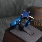 Blue Wedding Bands, Couple Rings, Couple Wedding Rings, Blue Wedding Bands, Blue Wedding Rings