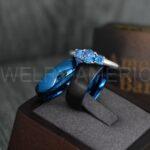 Blue Wedding Bands, Couple Rings, Couple Wedding Rings, Blue Wedding Bands, Blue Wedding Rings