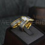 Damascus Steel Rings, Damascus Steel Wedding Rings, Damascus Steel Wedding Bands, Yellow Gold Wedding Rings, Yellow Gold Damascus Steel Wedding Rings - Image 7