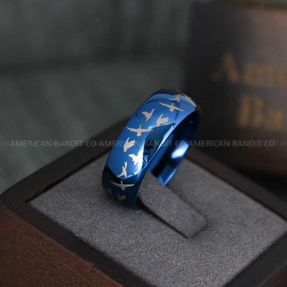 IMG_4176 Duck Hunting Ring, Hunting Wedding Ring, Hunting Wedding Band, Duck Hunting Jewelry - Image 1