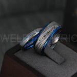 Damascus Steel Rings, Damascus Steel Wedding Rings, Damascus Steel Wedding Bands, Black Wedding Rings, Black Damascus Steel Wedding Rings