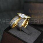 Damascus Steel Rings, Damascus Steel Wedding Rings, Damascus Steel Wedding Bands, Yellow Gold Wedding Rings, Gold Damascus Steel Wedding Rings