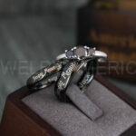 Simply Meant To Be Rings, Black Wedding Bands, Black Wedding Rings, Couple Rings, Couple Jewelry, His and Her Rings, Matching Rings Couple Wedding Ring Couple Jewelry