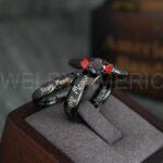 Simply Meant To Be Rings, Black Wedding Bands, Black Wedding Rings, Couple Rings, Couple Jewelry, His and Her Rings, Matching Rings Couple Wedding Ring Couple Jewelry