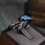 Simply Meant To Be Rings, Black Wedding Bands, Black Wedding Rings, Couple Rings, Couple Jewelry, His and Her Rings, Matching Rings Couple Wedding Ring Couple Jewelry