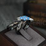 Simply Meant To Be Rings, Black Wedding Bands, Black Wedding Rings, Couple Rings, Couple Jewelry, His and Her Rings, Matching Rings Couple Wedding Ring Couple Jewelry