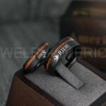 Ride or Die Rings, Ride or Die, Ride or Die Wedding Rings, Ride or Die Wedding Bands, Black Wedding Rings, Black Wedding Bands, Biker Rings