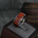 Damascus Steel Rings, Couple Rings, Wood Rings, Damascus Steel Wedding Rings, Damascus Steel Wedding Bands, Black Wedding Rings, Black Damascus Steel Wedding Rings - Image 3