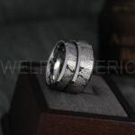 Til Valhalla Ring, Viking Ring, Runes Ring, Valknut Ring, Vikings Nordic Ring, Norsemen Ring, Nordic Runes Ring, Silver Tungsten Band - Image 3