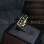 Til Valhalla Rings, Viking Rings, Runes Rings, Vegvísir Ring, Couple Nordic Rings, Norsemen Rings, Nordic Runes Rings, Black Tungsten Bands - Image 4