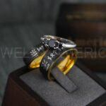 Til Valhalla Rings, Viking Rings, Runes Rings, Vegvísir Ring, Couple Nordic Rings, Norsemen Rings, Nordic Runes Rings, Black Tungsten Bands