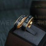 Til Valhalla Ring, Viking Ring, Runes Ring, Runes Jewelry, Vikings Nordic Ring, Norsemen Ring, Nordic Runes Ring, Black Tungsten Band - Image 4