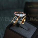 Til Valhalla Rings, Viking Rings, Runes Rings, Runes Jewelry, Couple Nordic Rings, Norsemen Rings, Nordic Runes Rings, Black Tungsten Bands - Image 6