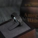 Damascus Steel Rings, Damascus Steel Wedding Rings, Damascus Steel Wedding Bands, Couple Wedding Rings, Black Damascus Steel Wedding Ring - Image 3