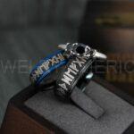 Til Valhalla Rings, Viking Rings, Runes Rings, Vegvísir Ring, Couple Nordic Rings, Norsemen Rings, Nordic Runes Rings, Black Tungsten Bands