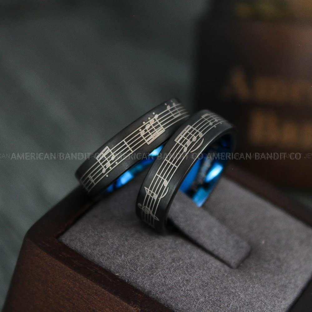 IMG_4477 Music Ring, Music Score Ring, Music Jewelry, Music Notes Ring, Piano Jewelry, Piano Ring, Guitar Ring, Musician Ring, Musician Jewelry - Image 1