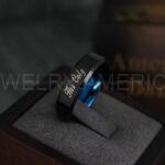 His One Her Only Rings, Couple Rings, Couple Wedding Rings, Matching Rings, Matching Wedding Bands, Black Wedding Rings, Couple Jewelry - Image 5