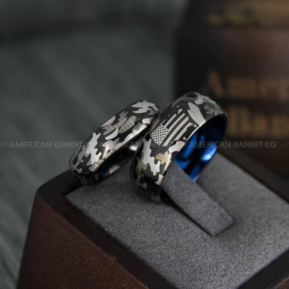 IMG_4516 American Flag Rings, Camo Rings, Army Rings, Military Ring - Image 1
