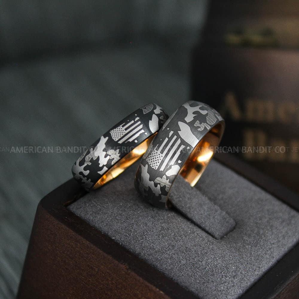 IMG_4519 American Flag Rings, Camo Rings, Army Rings, Military Ring - Image 1