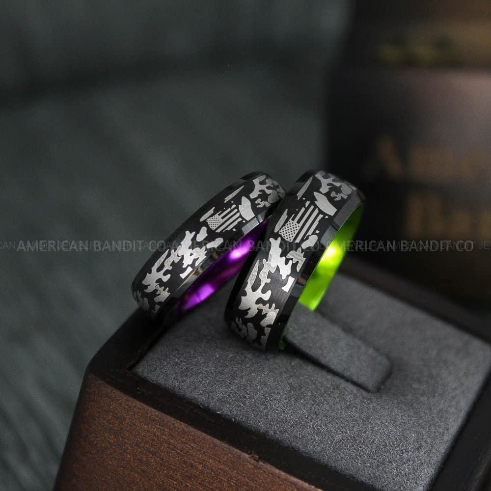 IMG_4522 American Flag Rings, Camo Rings, Army Rings, Military Ring - Image 1