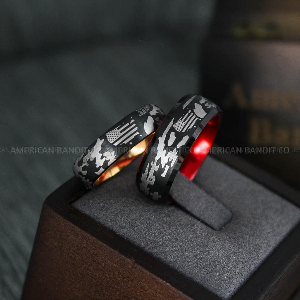 IMG_4524 American Flag Rings, Camo Rings, Army Rings, Military Ring - Image 1