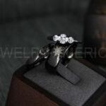 Sun and Moon Rings, Sun and Moon Wedding Rings, Sun and Moon Wedding Bands, Sun and Moon Jewelry, Couple Rings, Matching Couple Rings