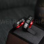 Ride or Die Rings, Ride or Die, Ride or Die Wedding Rings, Ride or Die Wedding Bands, Black Wedding Rings, Black Wedding Bands, Biker Rings - Image 2