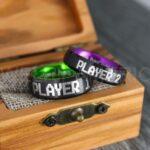 Player 1 Player 2 Rings, Gamer Rings, Couple Rings, Gamer Couple Wedding Bands, Gamer Wedding Rings - Image 5