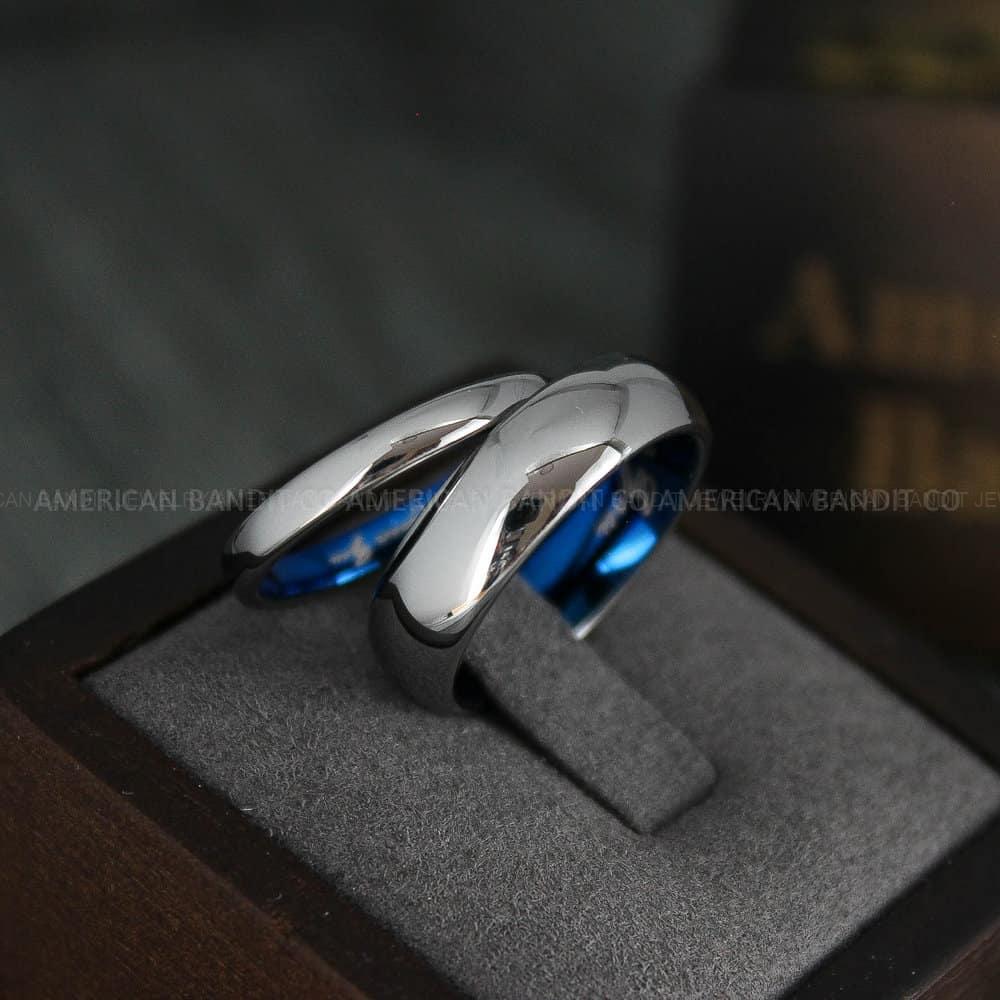 IMG_4606 Silver Wedding Rings, Couple Rings, Couple Wedding Bands, Matching Wedding Rings, Couple Jewelry - Image 1